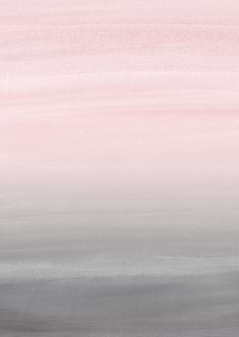 Blush Gray Watercolor