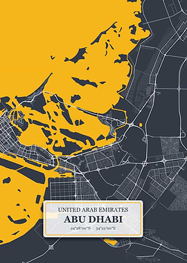 Abu Dhabi City Map