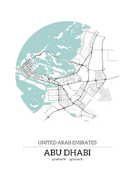 Abu Dhabi Circle Map