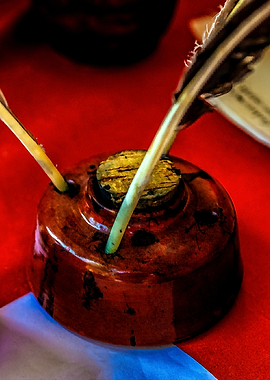 Inkstand And Quills
