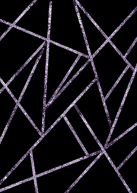 Ultra Violet Glitter Geo 1