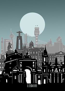 lisbon city minimal
