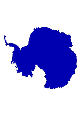 Antarctica SIlhouette Map