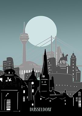 dusseldorf city minimal