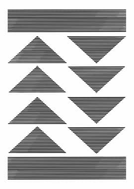 Triangles Woodblock Design
