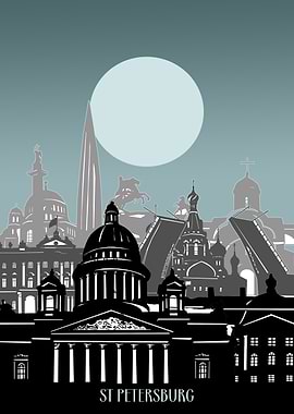 st petersburg city minimal