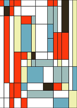 Piet Mondrian style