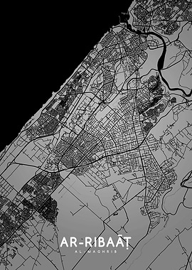 arRibaat map BW