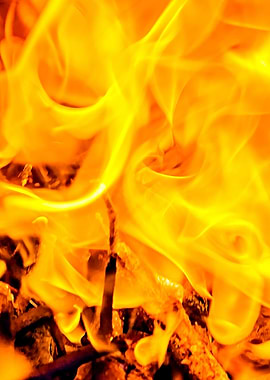 Burning Fire Vertical