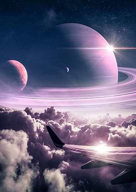 Saturn Above The Clouds
