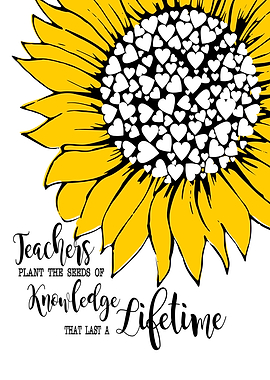Sunflower teacher gift