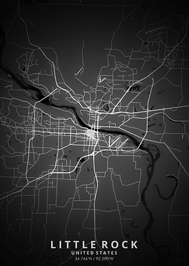 Little Rock Map Posters