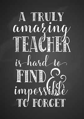 truly amazing teacher