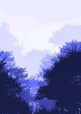 The Blue Tropical Forest