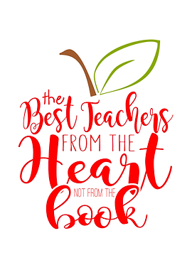 Teacher heart apple