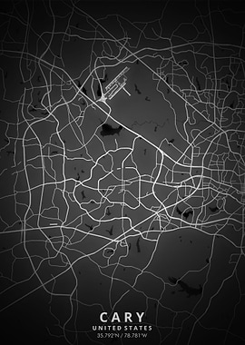 Cary Map Posters
