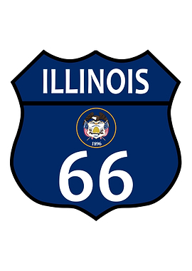 Route 66 Illinois Sign