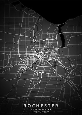 Rochester Map Posters