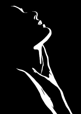 Black and white portrait