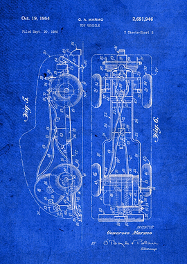 Toy Vehicle Patent Art