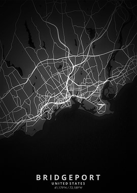Bridgeport Map Posters