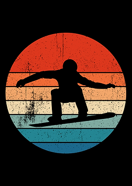SNOWBOARD VINTAGE POSTER