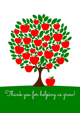 teacher apple tree gift