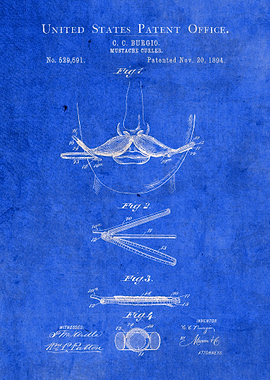 Moustache Curler Patent