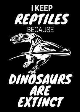 Reptile Keeper Dino Print