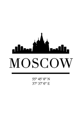 Moscow Skyline Russia
