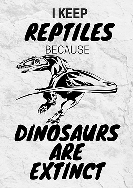 Dino Reptile Keeper Print