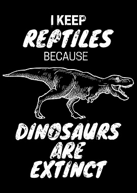 T Rex Reptile Keeper Print