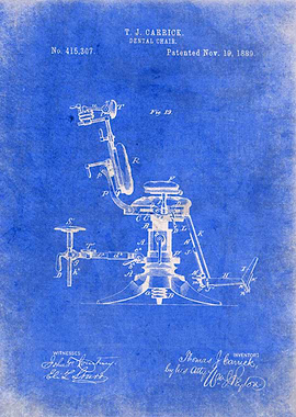 Dentist Chair Patent Art