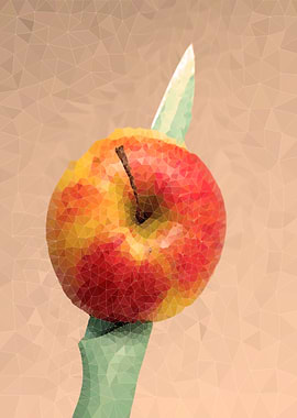 Knife Through Apple No2