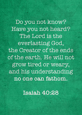 Isaiah 4028 Iconic Bible