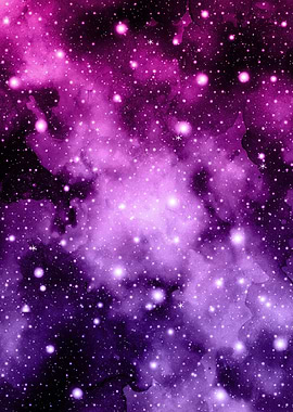 Purple Pink Galaxy Nebula