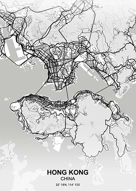 hong kong city map