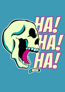 Funny Hard Laugh Skull