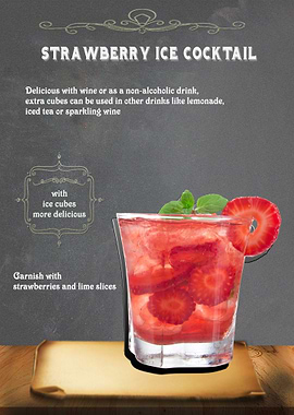 Strawberry Ice Cocktail