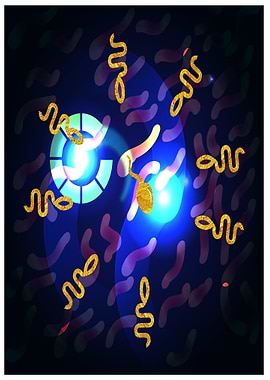 war of sperm abstract art