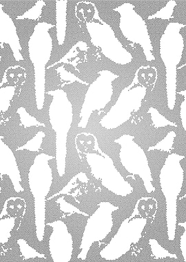 Wild birds mosaic effect