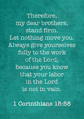 1 Corinthians 1558 Iconic