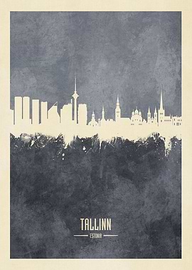 Tallinn Skyline Estonia