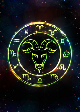 Zodiac glowing Capricorn