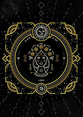 Zodiac vintage Virgo