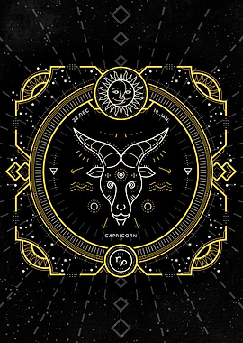 Zodiac vintage Capricorn