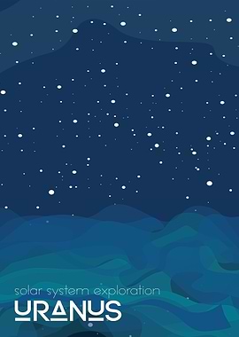 Uranus travel poster
