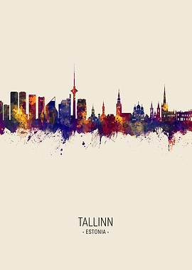 Tallinn Skyline Estonia