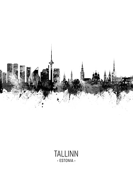 Tallinn Skyline Estonia
