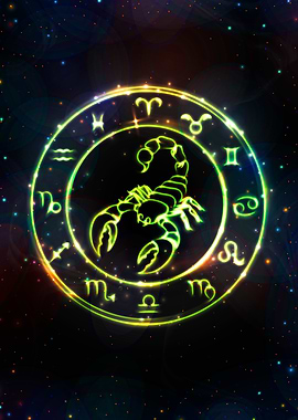 Zodiac glowing Scorpio